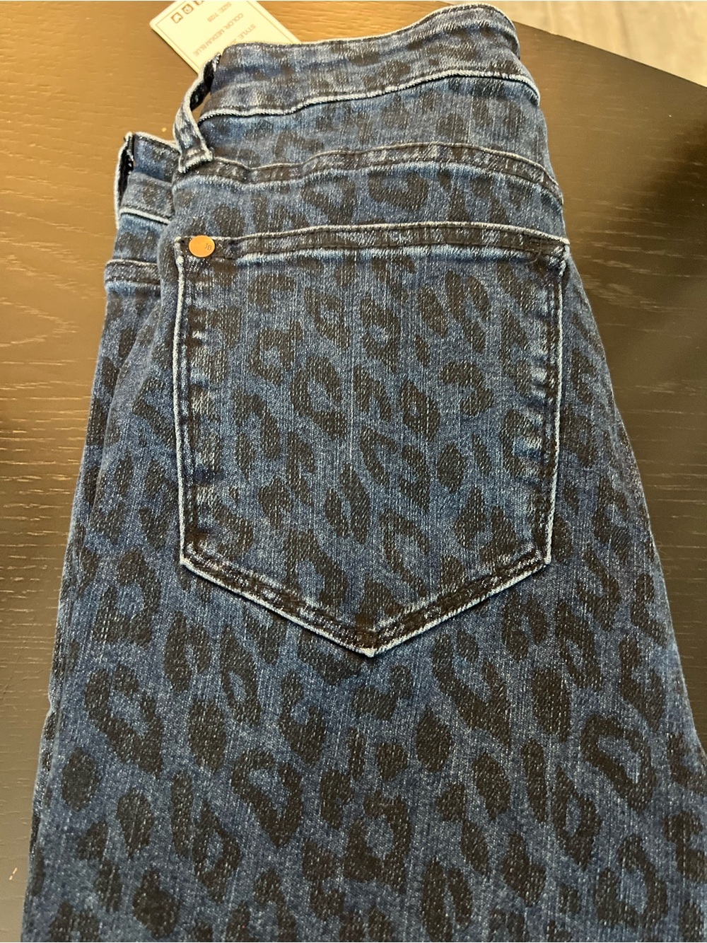 Judy Blue Blue Leopard Print Skinny Jeans - Picture 2 of 3